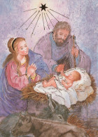 Jungfrau Maria Madonna Jesuskind Weihnachten Religion Vintage Ansichtskarte Postkarte CPSM #PBB893.DE - Vergine Maria E Madonne