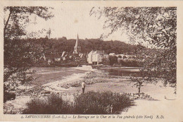 DE 13 -(37) SAVONNIERES  - LE BARRAGE SUR LE CHER ET LA VUE GENERALE ( COTE NORD )  -  2 SCANS - Autres & Non Classés