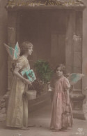 1917 ANGELO Buon Anno Natale Vintage Cartolina CPA #PAG685.IT - Angeli