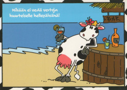 MUCCA Animale Vintage Cartolina CPSM #PBR803.IT - Vaches