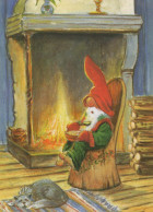Buon Anno Natale GNOME Vintage Cartolina CPSM #PBL761.IT - Neujahr