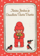 Buon Anno Natale GNOME Vintage Cartolina CPSM #PBL905.IT - Nouvel An