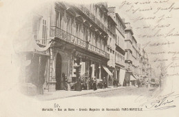 CPA - 13 - Marseille - Rue De Rome - Magasin Paris-Marseille - Canebière, Centro