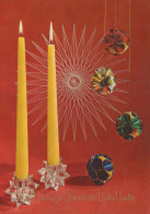 Buon Anno Natale CANDELA Vintage Cartolina CPSM #PAZ229.IT - Nieuwjaar