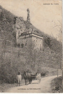 EP 17 -(48) GORGES DU TARN -   LE CHATEAU DE ROCHEBLAVE -  PAYSAN AVEC CARRIOLE A CHEVAL  -  2 SCANS - Gorges Du Tarn