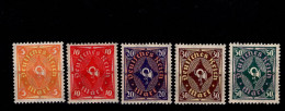 Deutsches Reich 206 - 209 Posthorn MNH Postfrisch ** Neuf - Unused Stamps