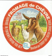 TI / Etiquette Ancienne FROMAGE DE CHEVRE COUHE-VERAC - Käse