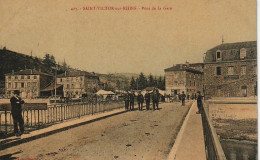 EP 2 -(42) SAINT VICTOR SUR RHINS  -  PONT DE LA GARE -  CAFE DU CENTRE - CAFE RESTAURANT CHASSAGNE - CARTE COLORISEE - Other & Unclassified