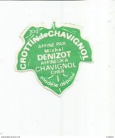 TD Cpa / Cheese Label Etiquette Fromage Petit Format Crottin Chavignol Denizot - Formaggio