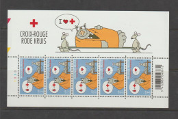 Belgium 2008 Red Cross  + Comic  Le Chat Sheetlet Plate 3 MNH ** - Red Cross