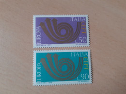 TIMBRES   ITALIE   EUROPA   1973   N  1140  /  1141   COTE  1,00  EUROS   NEUFS  LUXE** - 1973