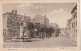 EP 3 -(43) LANGEAC  - L' AVENUE CARNOT ET LA FONTAINE DE LA PLACE DES CAPUCINS  - 2 SCANS - Langeac