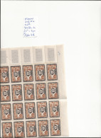 TIMBRES DE FRANCE  NEUF**MNH Nr BLOC DE 20 TIMBRES ANGLE DE FEUILLE BAS DROIT VOIR SUR PAPIER AVEC TIMBRES COTE 10.00 € - Unused Stamps