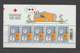 Belgium 2008 Red Cross  + Comic  Le Chat Sheetlet Plate 3 MNH ** - Ungebraucht