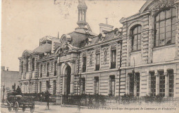 EP 6  -(44) NANTES  - L' ECOLE PRATIQUE DES GARCONS DE COMMERCE ET D' INDUSTRIE - CARRIOLE A CHEVAL   - 2 SCANS - Nantes