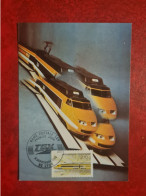 Carte Maximum 1984 LYON RAME POSTALE TGV - 1980-1989