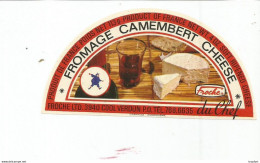 TD / Cheese Label Etiquette Ancienne Fromage CAMEMBERT CHEESE DU CHEF - Käse