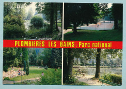 PLOMBIERES LES BAINS - Divers Aspects Du Parc National. Cours De Tennis - Plombieres Les Bains