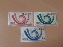 TIMBRES   MALTE   EUROPA   1973   N  474  A  476   COTE  2,00  EUROS   NEUFS  LUXE** - 1973