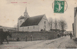 EP 25 -(51) HOURGES  -  L'EGLISE  - ANIMATION -  VILLAGEOIS - 2 SCANS - Other & Unclassified