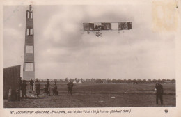 EP 25 -(51) AVIATEUR  LOUIS PAULHAN , SUR BIPLAN VOISIN 20 , A REIMS ( 26 AOUT 1909)   -  2 SCANS - Aviateurs