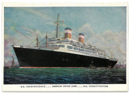 CP SS INDEPENDENCE - AMERICAN EXPORT LINES - SS CONSTITUTION - Dampfer