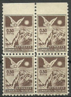 Turkey; 1954 "0.50 Kurus" Postage Stamp ERROR "Imperf. Edge" - Ongebruikt