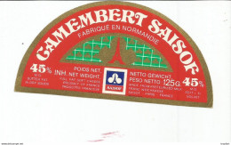 TD / Cheese Label Etiquette Ancienne Fromage CAMEMBERT SAISOR - Käse