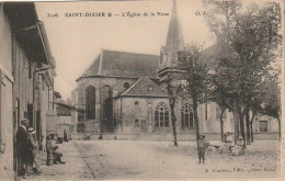 FI 1  -(52) SAINT DIZIER -  L ' EGLISE DE  LA NOUE - ANIMATION - EDIT. GAUTHIER , SAINT DIZIER  -  2 SCANS - Saint Dizier