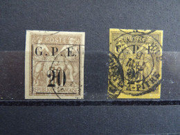 Nouvelle Calédonie  Classiques N° 1 Et 2 Cote 150 € - Used Stamps