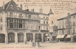 FI 3 -(54) PONT A MOUSSON  - MAISON DES SEPT PECHES CAPITAUX - COMMERCES : PHARMACIE DEFLIN, EPICERIE .  -  2 SCANS - Pont A Mousson