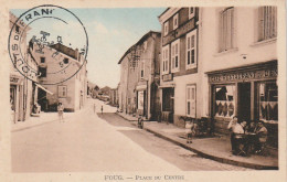 FI 4 -(54) FOUG  - PLACE DU CENTRE - CAFE RESTAURANT DU CENTRE - ANIMATION - CARTE COLORISEE - TAMPON  SCOUTS DE FRANCE  - Foug