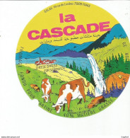 TD / Cheese Label Etiquette Ancienne Fromage LA CASCADE - Quesos