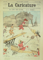 La Caricature 1884 N°247 Le Long Des Plages Robida Chine Sorel Courbet Par Luque Job - Tijdschriften - Voor 1900