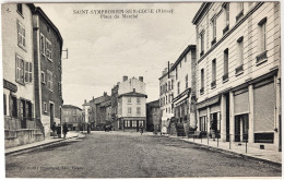 CPA Carte Postale / 69 Rhône, St Ou Saint-Symphorien-sur-Coise / (Cl. C. D.) Blanchard, édit. / Place Du Marché. - Saint-Symphorien-sur-Coise
