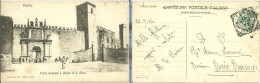 VITERBO, PORTA ROMANA E ABSIDE DI S. SISTO - F.P. - VG. 1906 - Viterbo