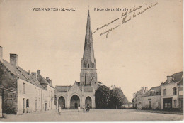 EP 19 -(49) VERNANTES  -  PLACE DE LA MAIRIE - ANIMATION -  2 SCANS - Andere & Zonder Classificatie