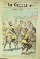 La Caricature 1884 N°248 Promenade à ânes Job La Chasse Trock - Revistas - Antes 1900