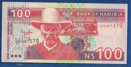 NAMIBIA - P. 9A – 100 Namibia Dollars ND, UNC, S/n J57681379  - 8 Digits Serial - Namibia