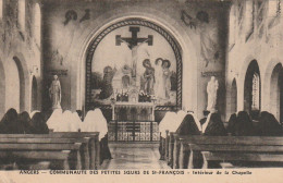 EP 20 -(49) ANGERS -  COMMUNAUTE DES PETITES SOEURS DE ST FRANCOIS -  INTERIEUR DE LA CHAPELLE - RELIGIEUSES -  2 SCANS - Angers