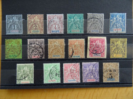 France Colonie GUYANE Série Type Goupe Cote 210 € - Used Stamps