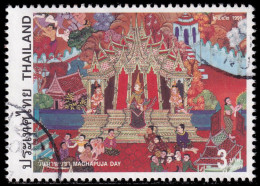 Thailand Stamp 1999 Maghapuja Day 3 Baht - Used - Tailandia