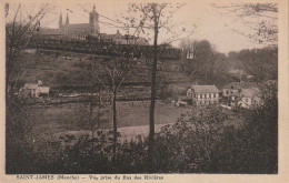 EP 22 -(50) SAINT JAMES  -  VUE PRISE DU BAS DES RIVIERES - LIB. PAP. AUGER , SAINT JAMES  - 2 SCANS - Autres & Non Classés