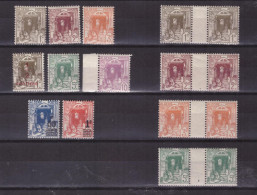 Algérie - 1926-1942 - Vue D'Alger  - Lot De 8 Et 4 Paires - Timbres Neufs ** Cote 10 € - Nuovi