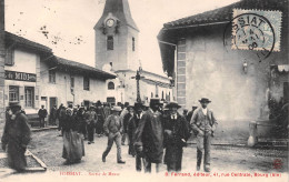 FOISSIAT (Ain) - Sortie De Messe - Café Du Midi, La Croix - Voyagé 1906 (2 Scans) - Non Classés
