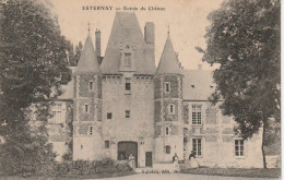 EP 23 -(51) ESTERNAY  -  ENTREE DU CHATEAU  -  LE PERSONNEL   - 2 SCANS - Esternay