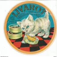TD / Cheese Label Etiquette Ancienne Fromage LIVAROT - Quesos