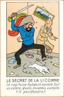 Le Secret De La Licorne. Chromo Tintin. Hergé. Chromo Casterman Publicitaire édition 1976. - Albumes & Catálogos