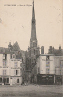 EP 10 -(45) PITHIVIERS  -  RUE DE L ' EGLISE   -  COMMERCES  : PHARMACIE , DROGUERIE , EPICERIE ... - 2 SCANS - Pithiviers