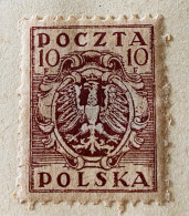POLOGNE - Armoiries (aigle) - 1919, VARIÉTÉ - Unused Stamps